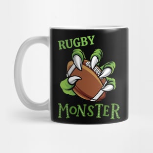 Rugby monster sport Gift for Rugby player love Rugby funny present for kids and adults Mug